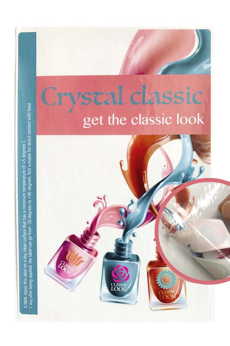 Label Crystal classic
