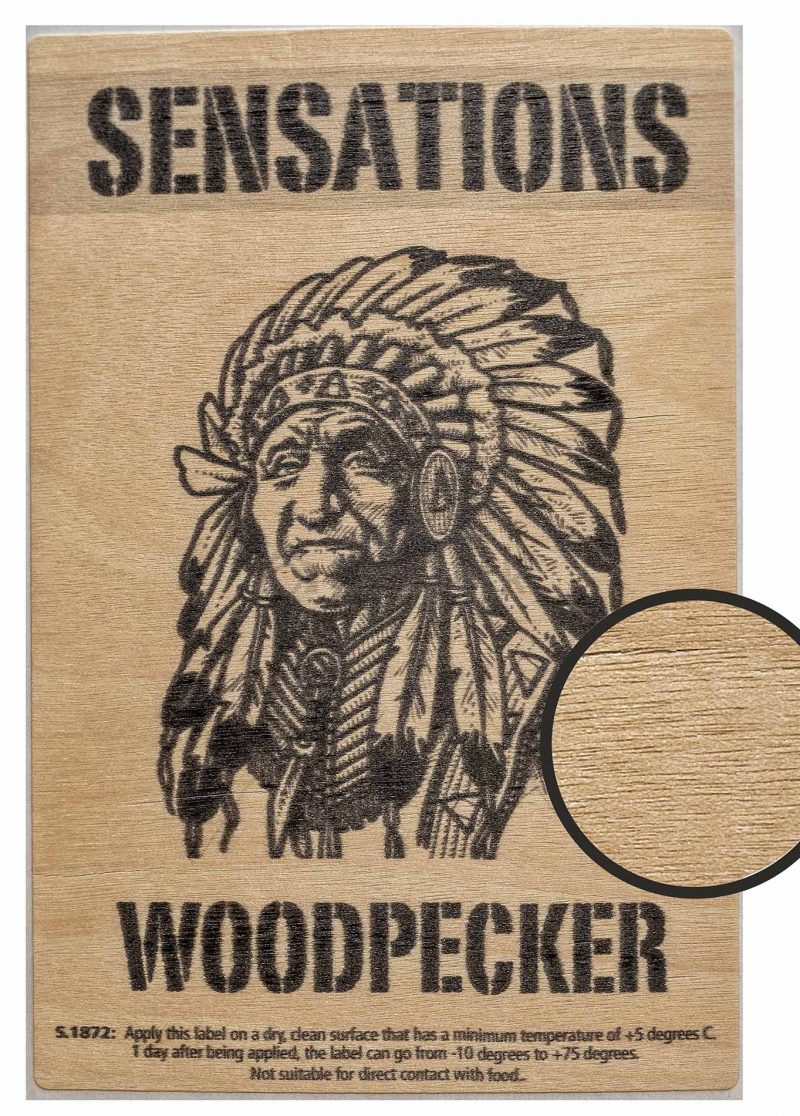 Label Sensations woodpecker