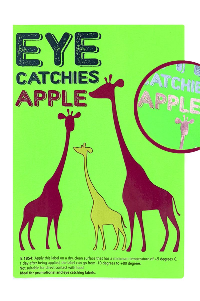 Label eye catchies apple