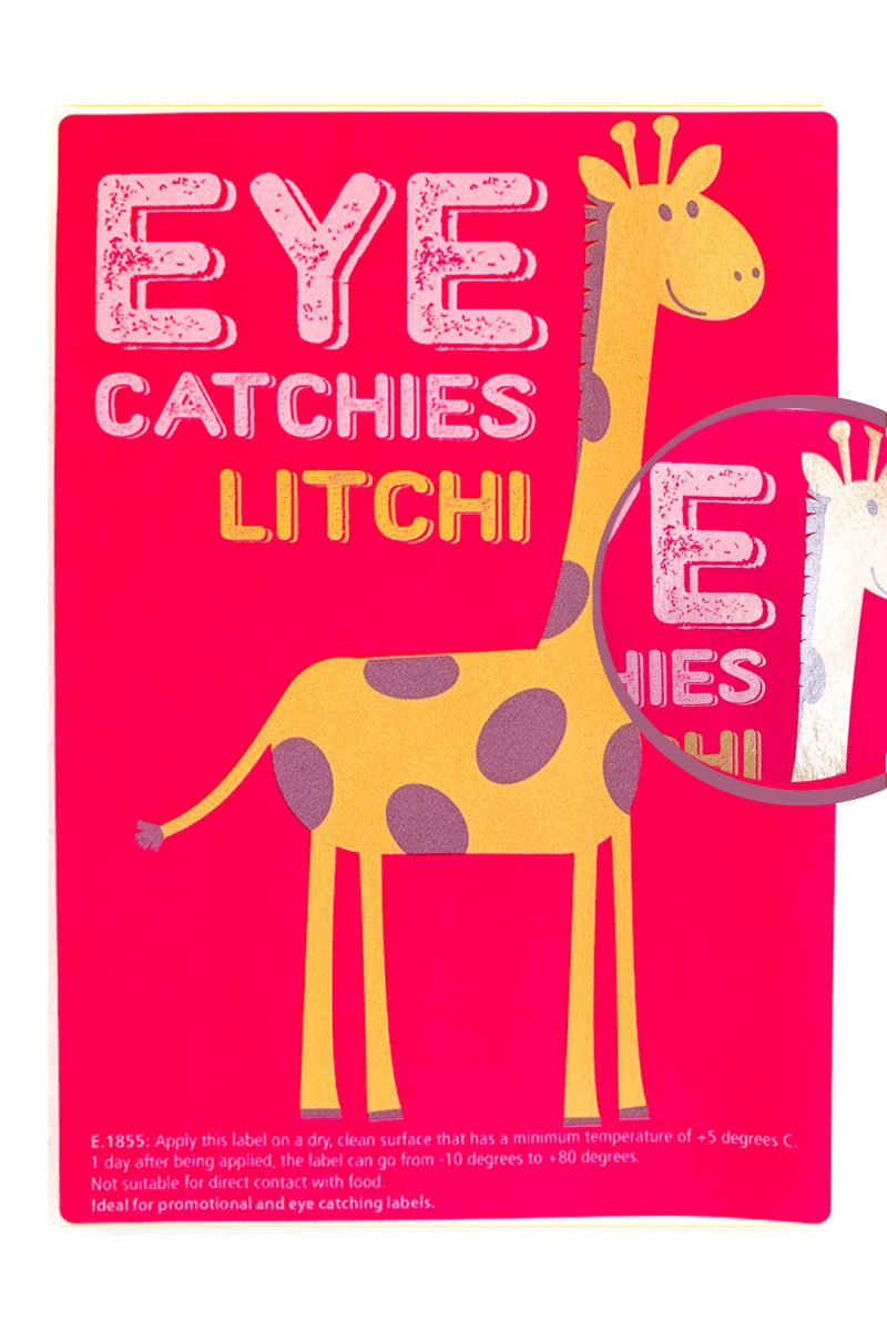 Label eye catchies litchi