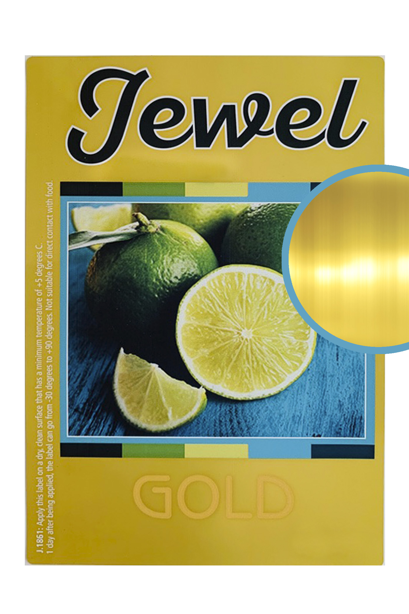 Label jewel gold