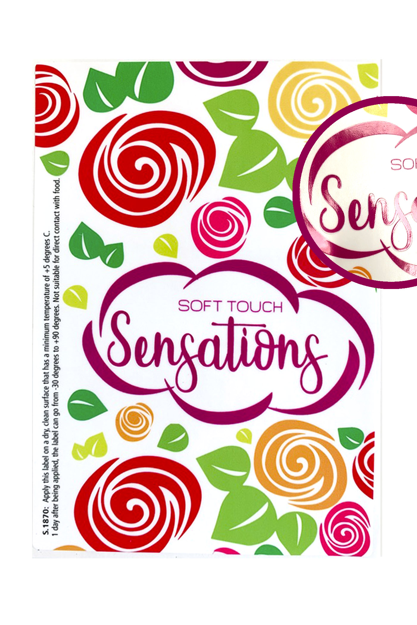 Label sensations soft touch