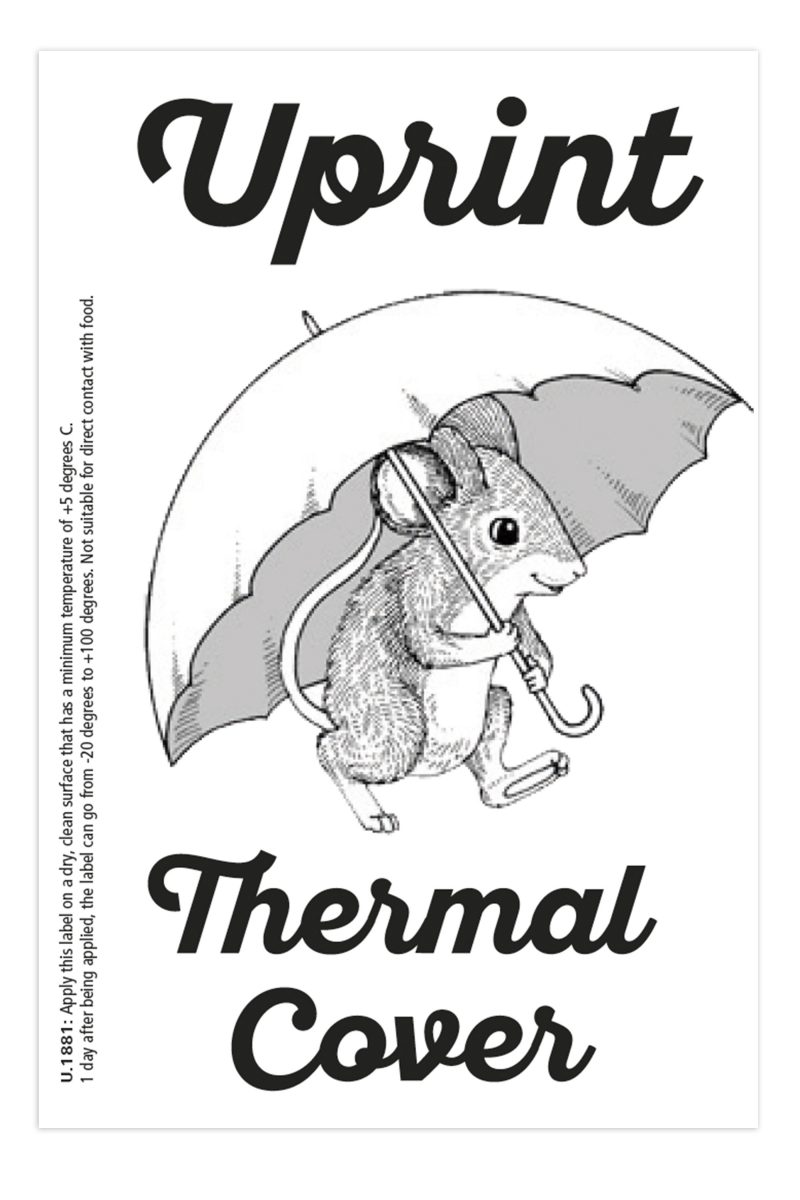 Uprint thermal cover label Innovastore International